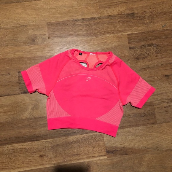 Gymshark Ultra Seamless Crop Pink - Picture 1 of 3